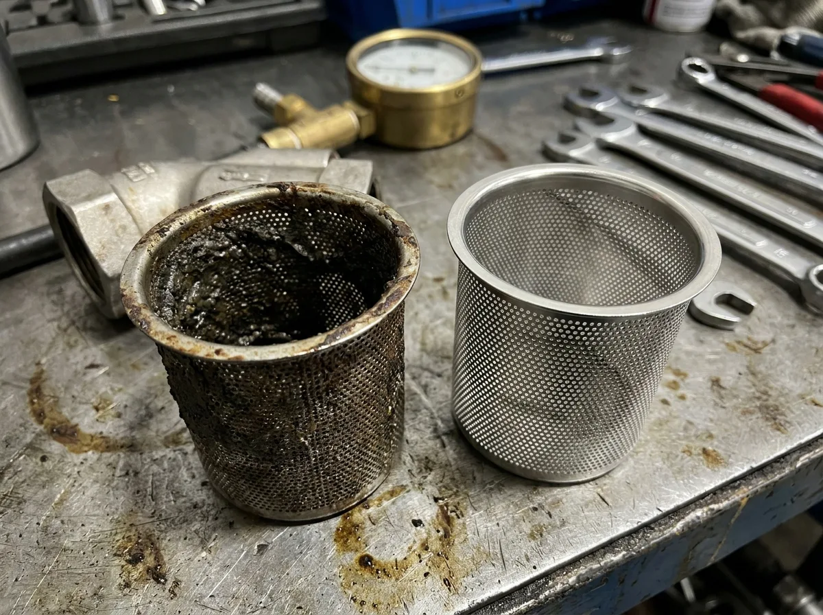 หวิดพัง! 3 จุดสังเกตก่อนไส้กรอง Y-Strainer ทะลุ เช็คก่อนเศษขยะหลุดเข้าปั๊มงานงอก