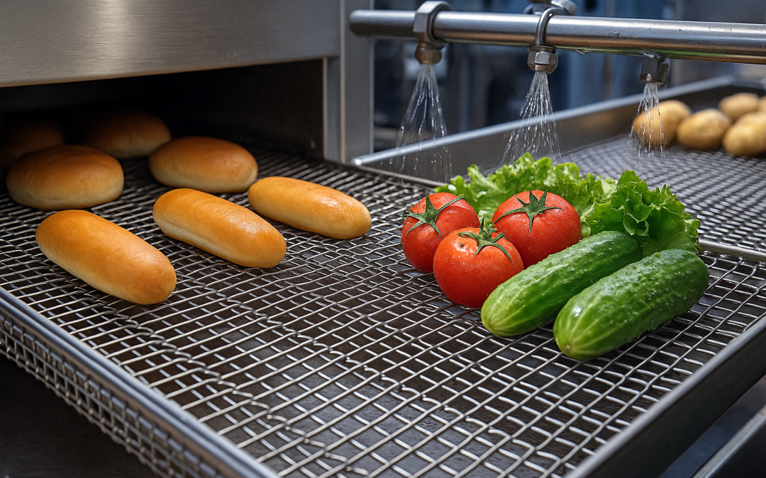 การเลือกใช้ตะแกรงสายพานสแตนเลสในสายการผลิตอาหาร