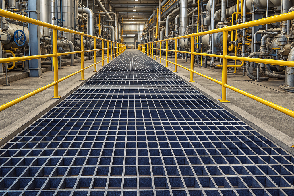 Grating ในพื้นที่โรงงานอุตสาหกรรม